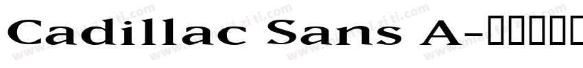 Cadillac Sans A字体转换